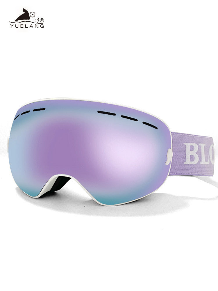 Double anti-fog large spherical ski glasses winter mountaineering outdoor sports goggles anti-snow blindness ultraviolet snow goggles