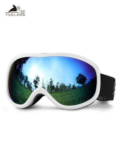 UV ski goggles can take glasses ski goggles double layer anti-fog large frame men's and women's models outdoor ski special glasses