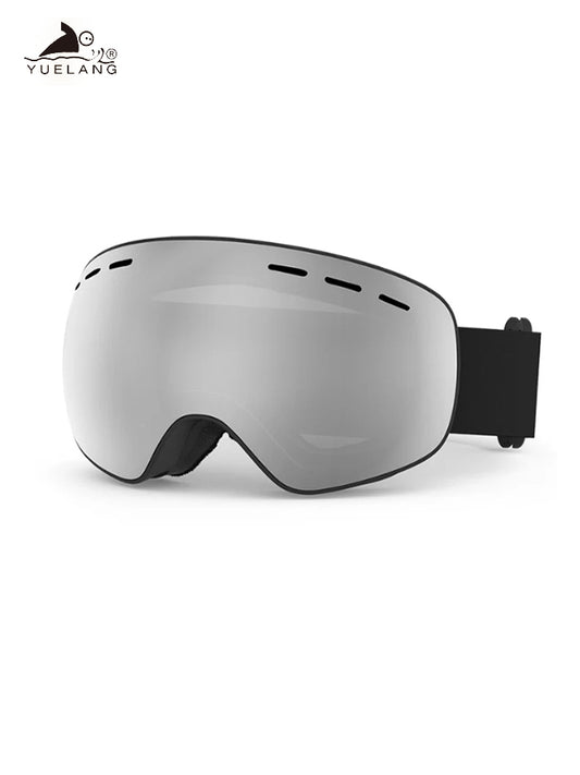 UV ski goggles can take glasses ski goggles double layer anti-fog large frame men's and women's models outdoor ski special glasses