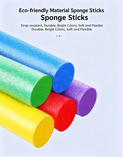 Solid Foam Swimming Float Stick / Pool Noodle Buoyancy Float Bar for Adults & Kids Swimming Teaching Sponge Stick Water Floating Rescue Toy