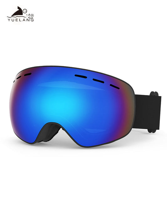 UV ski goggles can take glasses ski goggles double layer anti-fog large frame men's and women's models outdoor ski special glasses