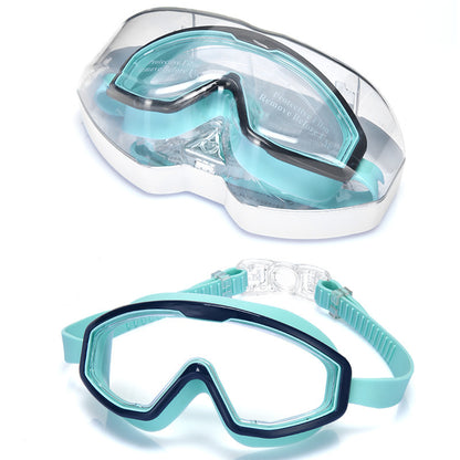 Children's swimming goggles, anti-fog and anti-ultraviolet non-leakage