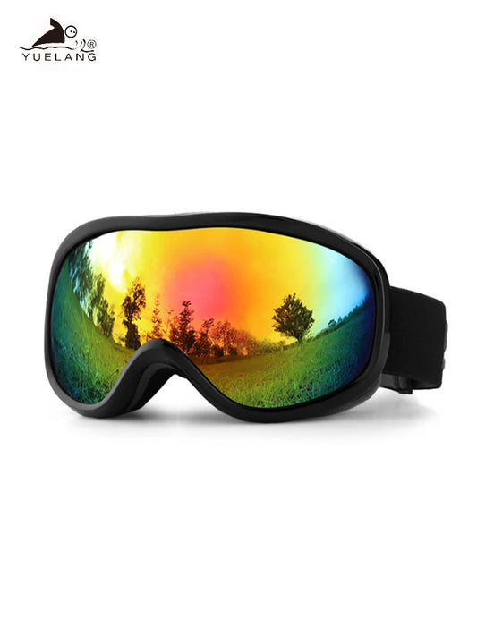 UV ski goggles can take glasses ski goggles double layer anti-fog large frame men's and women's models outdoor ski special glasses