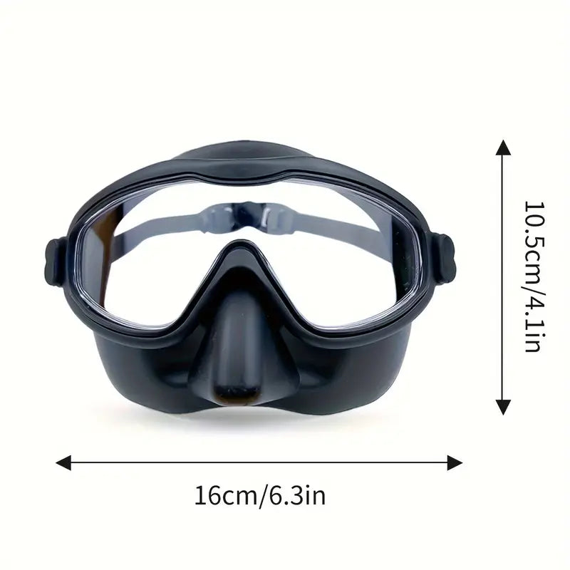 Adult Men and Women Matching Set Swimming Goggles Large Frame HD Large Field of Vision Anti-fog Waterproof Package Nose Integrated Adjustable Couple Set Swimming Goggles