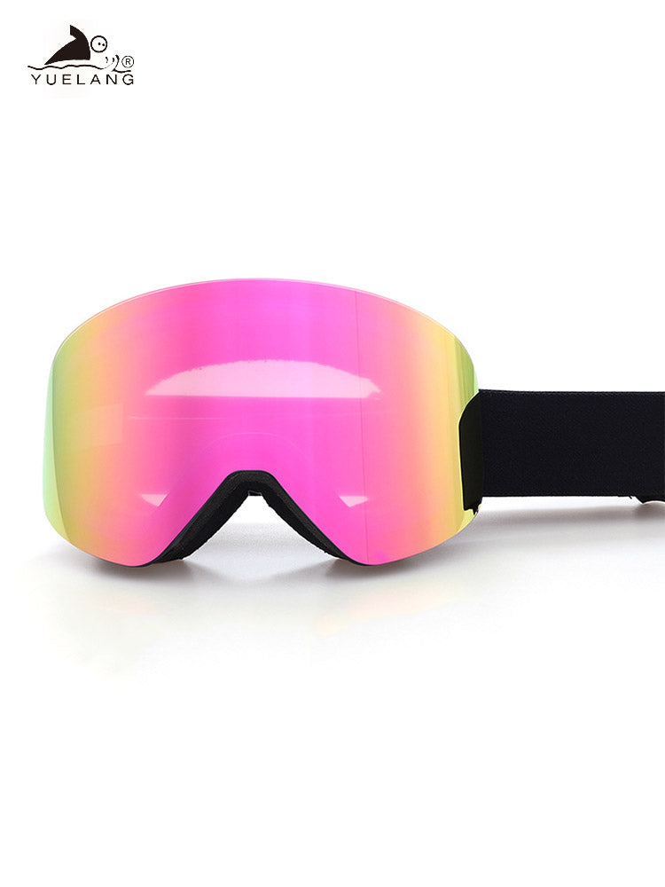 Magnetic Ski Goggles Column Ski Glasses Anti-fog Large Frame HD Ski Goggles Snowmobile Skiing Skating