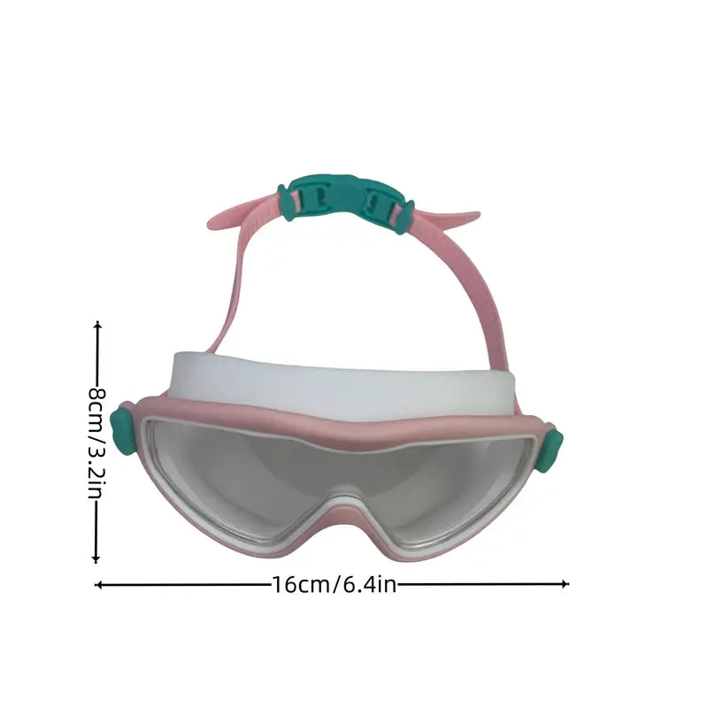 1pc Large Frame Anti Fog Swimming Goggles, Adjustable Waterproof Clear Swimming Glasses, For Water Sports, Swimming