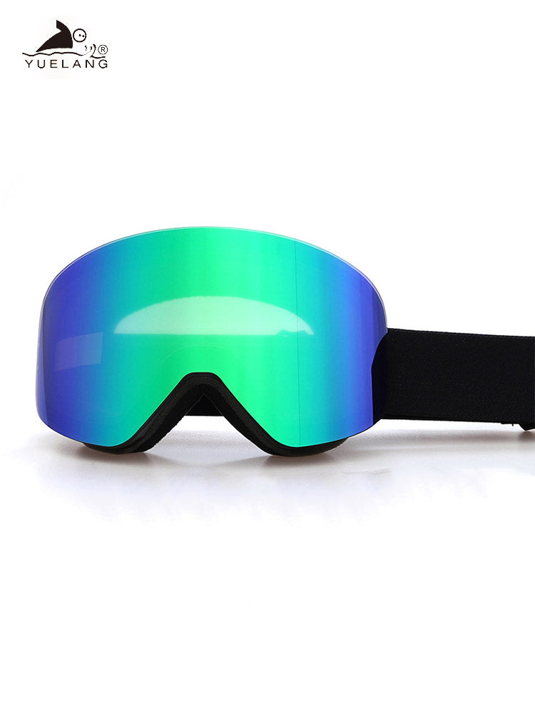 Magnetic Ski Goggles Column Ski Glasses Anti-fog Large Frame HD Ski Goggles Snowmobile Skiing Skating