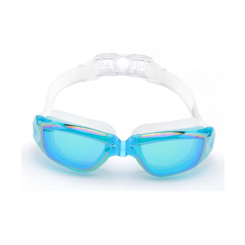 Swim Eyewear Adluts Silicone Swimming Goggles swimming glasses with earplugs and Nose clip Electroplate black/gray/blue