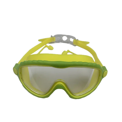 Large Frame Anti Fog Swimming Goggles, Waterproof Adjustable Clear Swimming Glasses With Earplugs