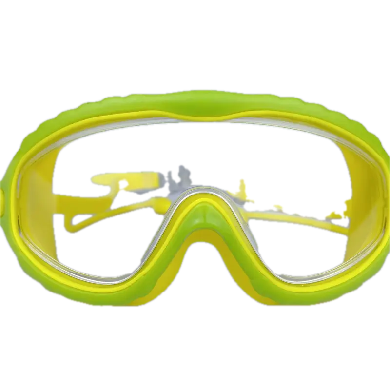 Large Frame Anti Fog Swimming Goggles, Waterproof Adjustable Clear Swimming Glasses With Earplugs