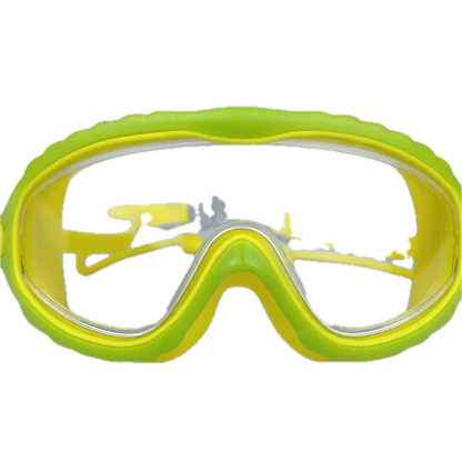 Large Frame Anti Fog Swimming Goggles, Waterproof Adjustable Clear Swimming Glasses With Earplugs